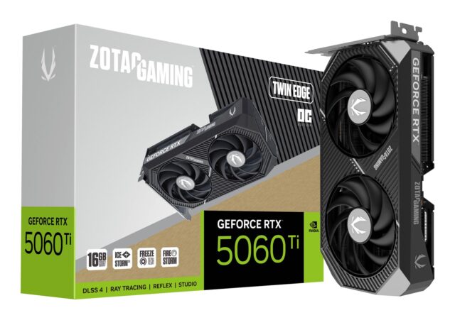 Zotac GAMING GeForce RTX 5060 Ti Twin Edge OC NVIDIA 16 GB GDDR7 - imagine 4