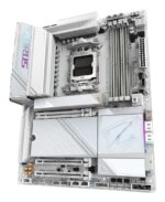 GIGABYTE X870E AORUS PRO ICE Motherboard - Supports AMD Ryzen 9000 CPUs  16+2+2 Phases Digital VRM  up to 8000MHz DDR5 (OC)  3xPCIe 5.0 + 1xPCIe 4.0  Wi-Fi 7  2.5GbE LAN  USB 4 - imagine 4