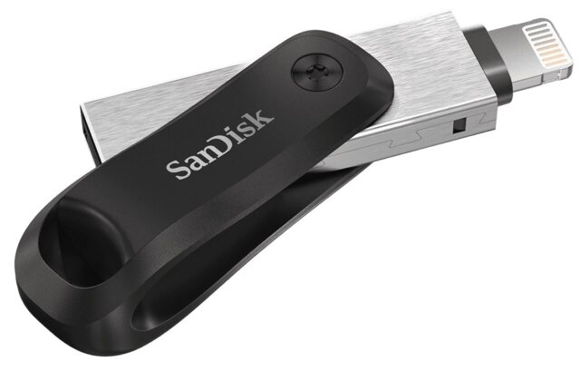 SanDisk iXpand USB flash drive 64 GB USB Type-A / Lightning 3.2 Gen 2 (3.1 Gen 2) Black  Silver - imagine 3