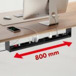 Maclean compact under-desk cable organizer  max load 5kg  black  MC-107 B - imagine 9