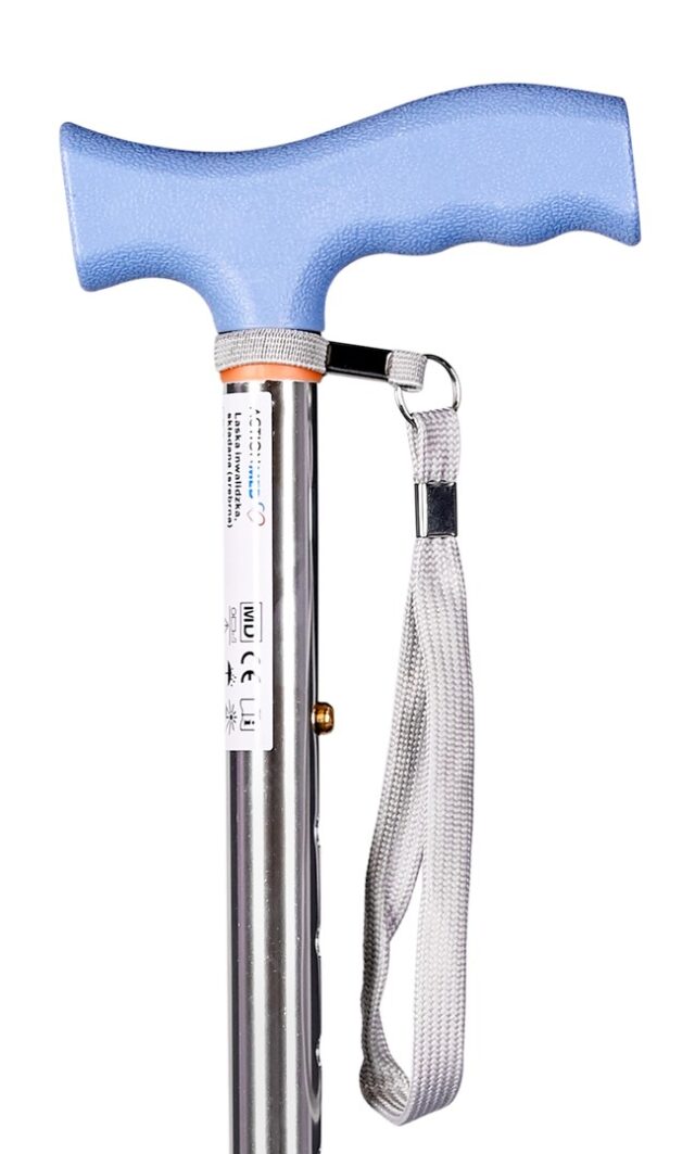 Laska inwalidzka  składana (srebrna) - imagine 7