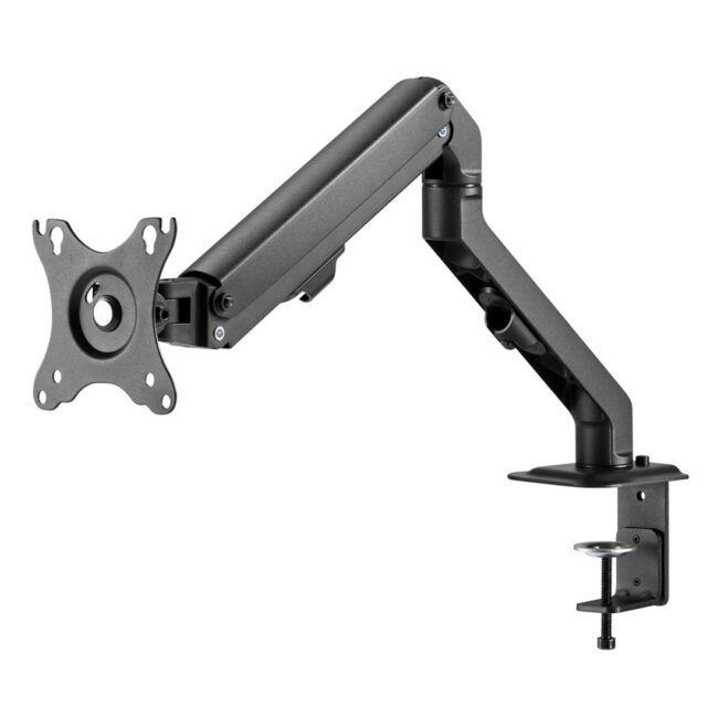 Maclean MC-906 Monitor Mount Holder Desk Table Mount 17  - 27  Adjustable Rotatable VESA 7 kg - imagine 3