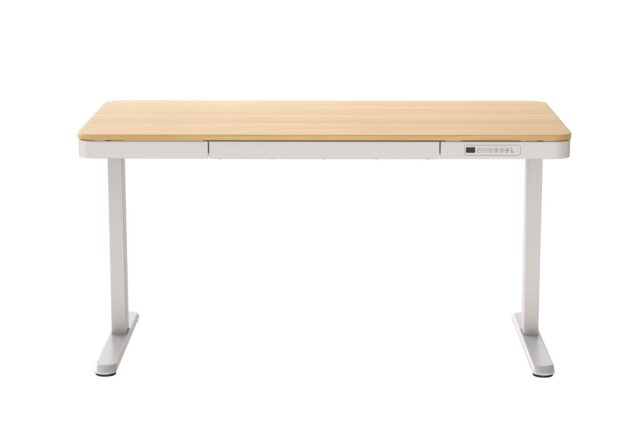 Activejet desk with electric height adjustment 140x70 ET119W-C white/oak - imagine 9
