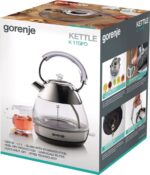 Gorenje K17GPD electric kettle 1.7 L 2200 W Stainless steel - imagine 9