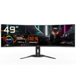 GIGABYTE CO49DQ OLED Curved Gaming Monitor - 5120x1440(DQHD)  1800R  144Hz  0.03ms  KVM  FreeSync Premium Pro  HDMI 2.1