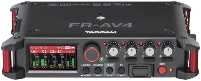 Tascam FR-AV4 - Przenośny rejestrator dźwięku z 4 kanałami - imagine 5