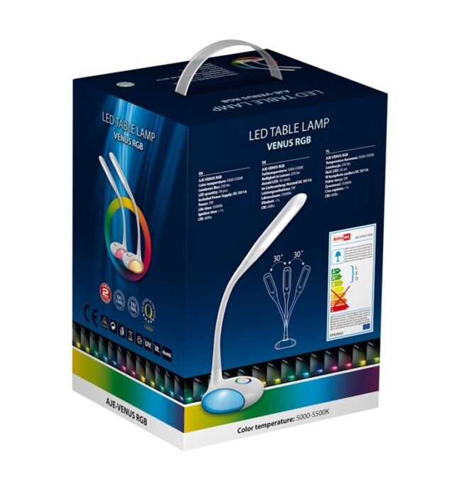 Activejet LED desk lamp VENUS with RGB base - imagine 7
