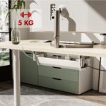 Maclean under-desk cable/extension organizer  max. load 5kg  white  MC-106 W - imagine 5