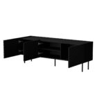 Cama LUCCA 3D TV cabinet 165x40x59 black - imagine 2