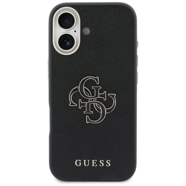 Case Guess FW Resin Logo for iPhone 17 black - imagine 3