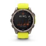 Garmin fenix 8 3.3 cm (1.3 ) 47 mm Digital 260 x 260 pixels Touchscreen Titanium Wi-Fi GPS (satellite) - imagine 2