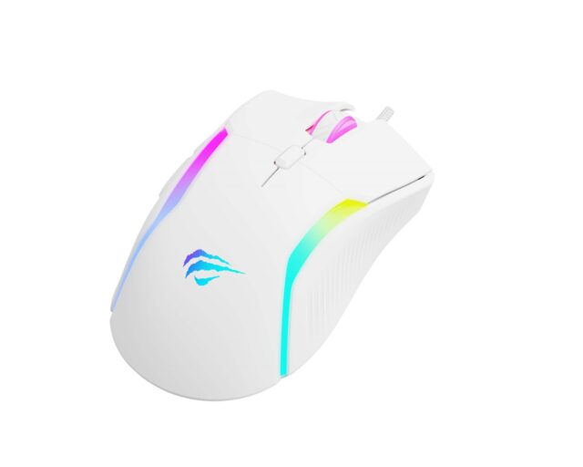 Havit MS1033 - gaming mouse  white - imagine 3