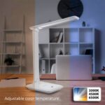 Maclean MCE614W Dimmable LED Desk Lamp Adjustable Folding 9W IP20 3000K 4500K 6500K - imagine 3