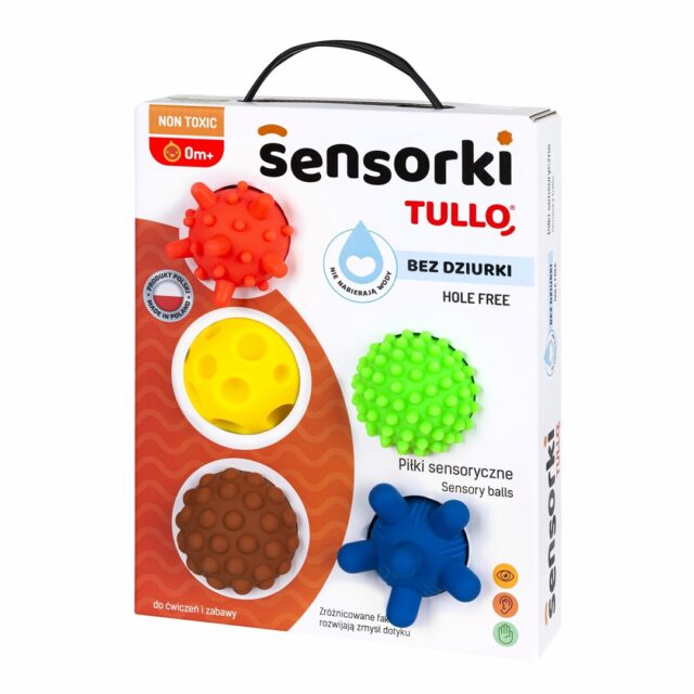 TULLO Piłki sensoryczne Sensorki bez dziur  5 szt. - imagine 3