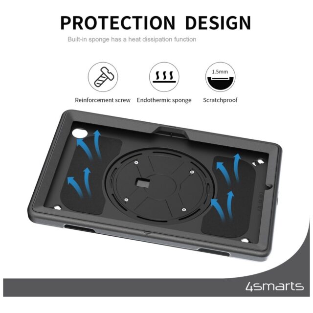 Pancerne etui z uchwytem  4smarts Rugged Case Grip do Samsung Galaxy Tab A9+ - imagine 4