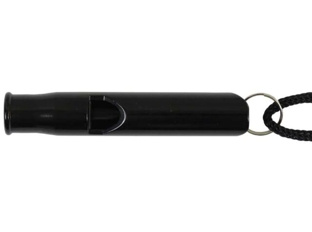 Survival whistle  aluminium   black - imagine 4