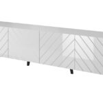 RTV cabinet ABETO 200x42x52 white/gloss white