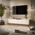 Cama LUCCA 4D TV cabinet 200x40x59 cashmere - imagine 3