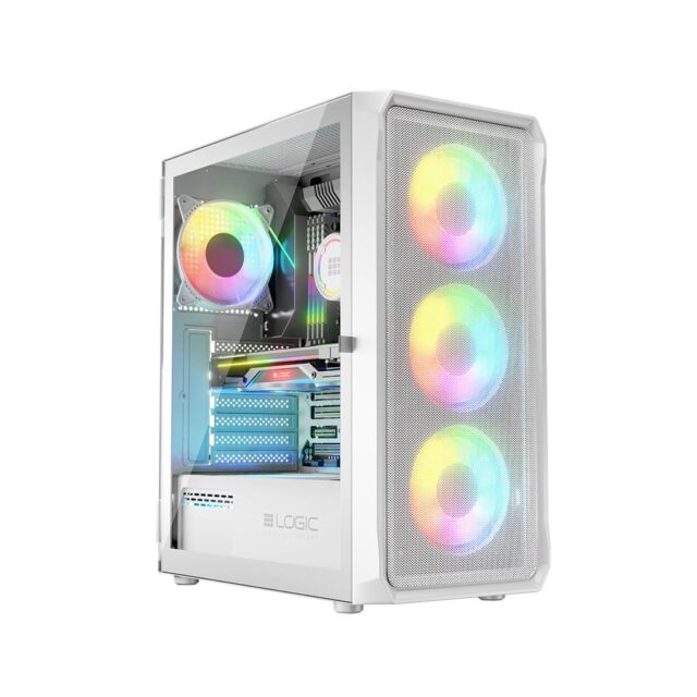 Logic PORTOS ARGB MINIDI USB 3.0 Case White - imagine 7