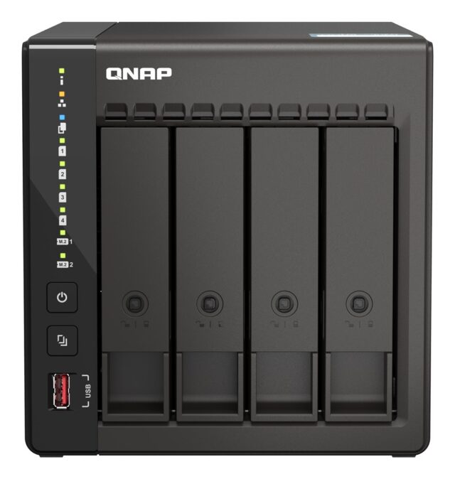 QNAP TS-453E NAS Tower Intel® Celeron® J6412 8 GB 0 TB QNAP QTS Black - imagine 2