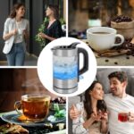 ProfiCook PC-WKS 1228 G electric kettle 0.5 L 1100 W Stainless steel  Transparent - imagine 3
