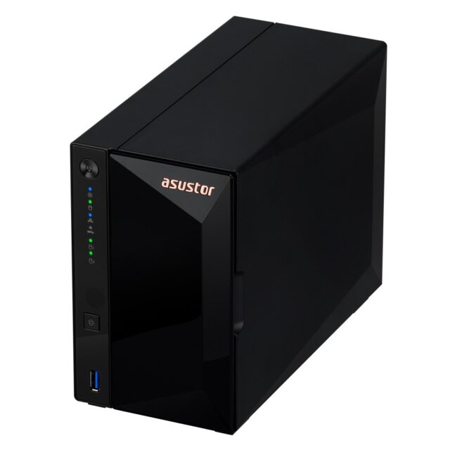 Asustor DRIVESTOR 2 Pro Gen2 AS3302T v2 NAS Realtek RTD1619B 2 GB DDR4 ADM Black - imagine 4