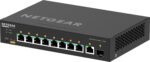 NETGEAR 8x1G PoE+ 110W 1x1G and 1xSFP Managed Switch - imagine 8