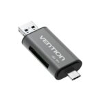 Vention USB3.0 Multi-function Card Reader Gray Metal Type - imagine 2