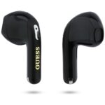 TWS Earphones Guess Gold Line Triangle black - imagine 5