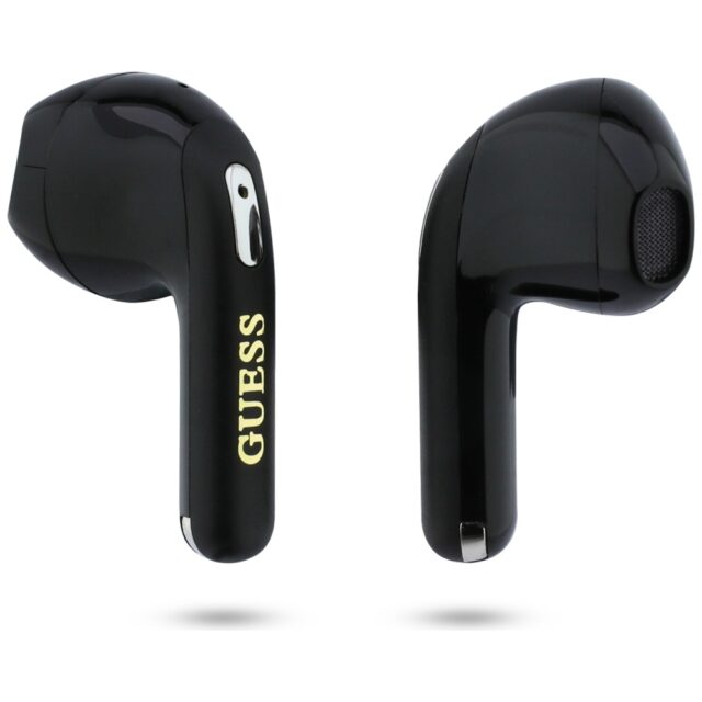 TWS Earphones Guess Gold Line Triangle black - imagine 5