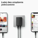 UNIQ Votre Slim Duo Charger 20W USB-C + USB-A charcoal black - imagine 2