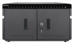 Manhattan iPad to 11  20-bay Charging Cabinet Desktop via USB-C  Also other tablets and smartphones (with device to USB-C cable)  Bays 264x22x235mm  Device charging cables not included (suggest USB-C cable 354868)  Cart  Lockable  EU/UK power cords - imagine 3