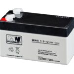 MPL MW POWER MWS 1.3-12 UPS battery Lead-acid accumulator AGM Maintenance-free 12 V 1 3 Ah Black  Grey