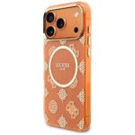 Case Guess IML Peony Dot MagSafe for  iPhone 17 Pro Max orange - imagine 2