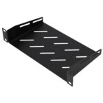 Extralink Shelf 1U | Shelf for 10" rack cabinets | black