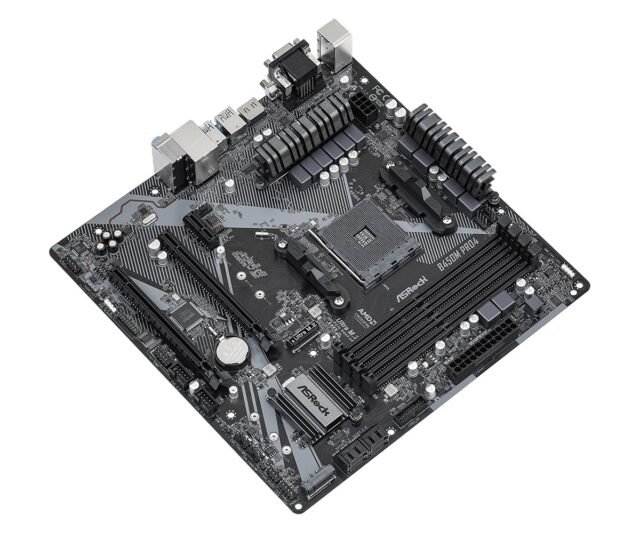 Asrock B450M Pro4 R2.0 AMD B450 Socket AM4 micro ATX - imagine 3