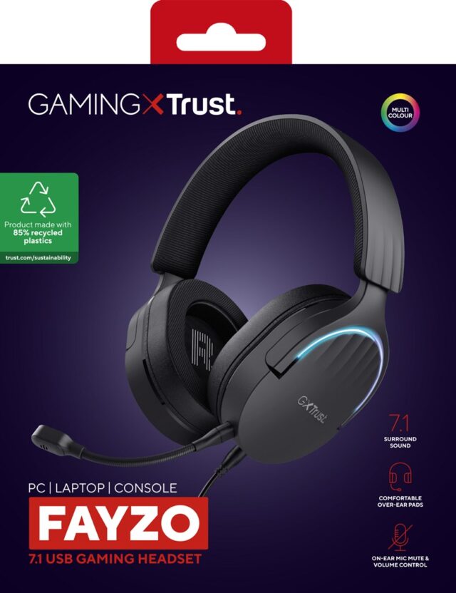 Trust GXT 490 FAYZO over-ear 7.1 USB-gamingheadset. - imagine 5