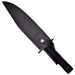 Cinema Classic Rambo I Large knife with leather scabbard CC-H1 360 mm Black - imagine 4