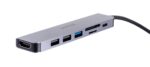 UNITEK HUB USB-C H1118A; USB-A x3  USB-C  HDMI  SD  microSD - imagine 9