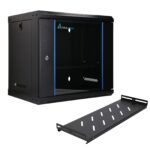 EXTRALINK LITE 9U 530X400 WALL-MOUNTED RACKMOUNT CABINET BLACK