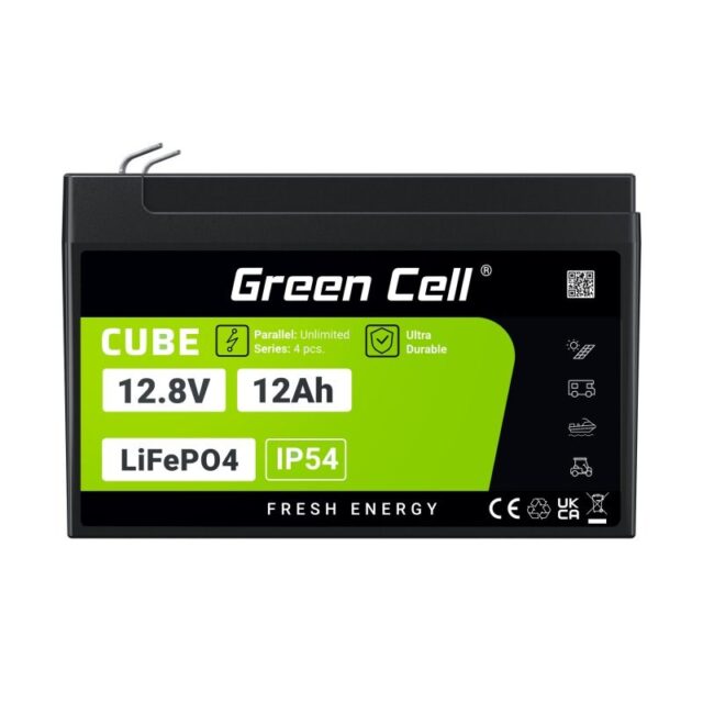Green Cell LFPGC12V12AH UPS battery Lithium Iron Phosphate (LiFePO4) 12.8 V 12 Ah - imagine 19