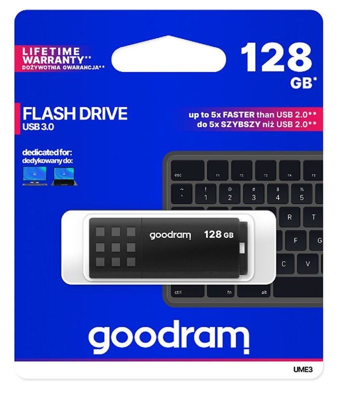 cps-ddc545fa2b769714484fcd3ecd9c90ea-2026-01-14-20-55-13 Goodram UME3 USB flash drive 128 GB USB Type-A 3.0 (3.1 Gen 1) Black - imagine 1