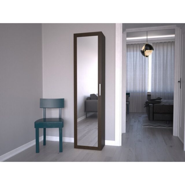 Topeshop DUO SZAFKA CZERŃ bedroom wardrobe/closet 2 shelves 1 door(s) Black - imagine 5