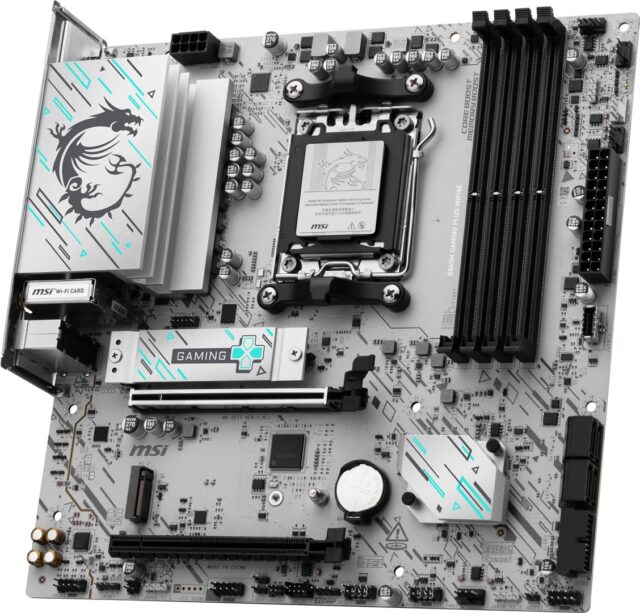 MSI B840M GAMING PLUS WIFI6E motherboard AMD B840 Socket AM5 micro ATX - imagine 3