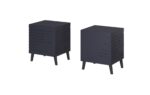 Bedside table NOVA 44x40x52 navy blue matt