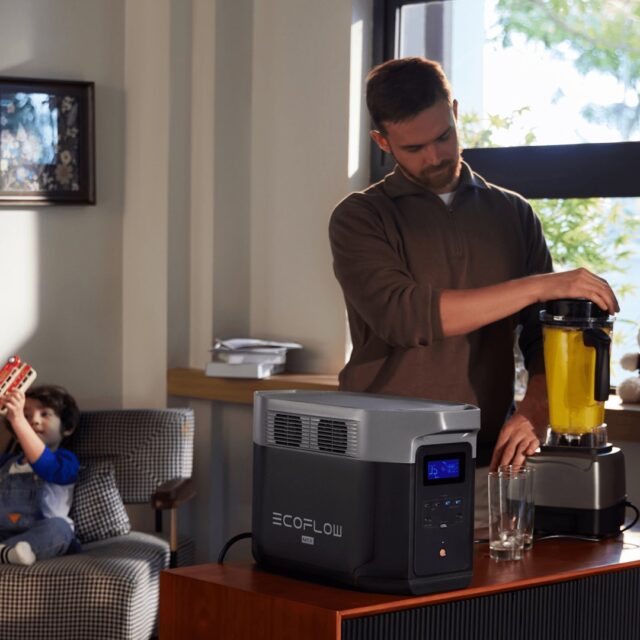 EcoFlow DELTA 2 Max portable power station Lithium Iron Phosphate (LiFePO4) 2400 W 23 kg - imagine 9