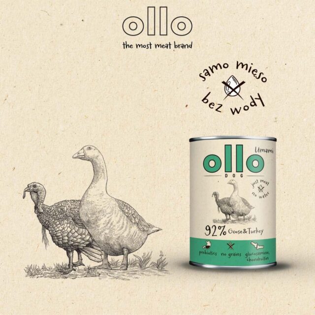 OLLO Umami Goose and turkey - wet dog food - 850g - imagine 5
