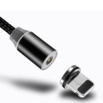 USAMS Kabel magnetyczny U-Sure lightning1m 2.1A pleciony czarny/black SJ292USB01 (US-SJ292) - imagine 3