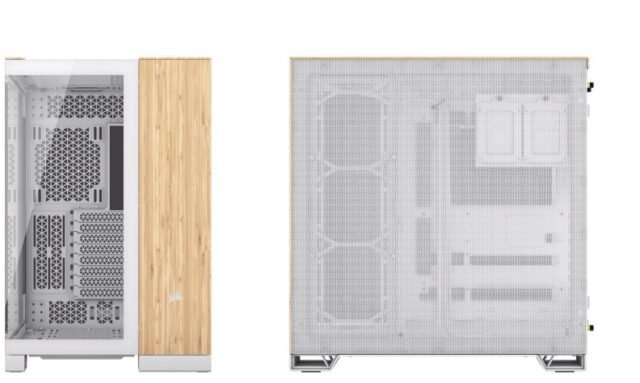 Corsair CC-9011284-WW computer case Midi Tower Bamboo  White - imagine 2