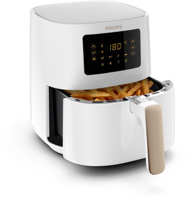 Philips 5000 series HD9255/30 fryer Single 4.1 L Stand-alone 1400 W Hot air fryer Gold  White - imagine 4